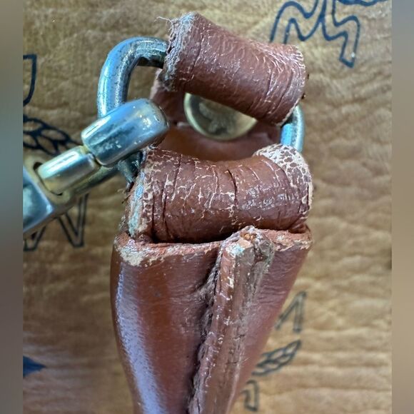 MCM Mini Logo Two Way German Handbag - Picture 11 of 13